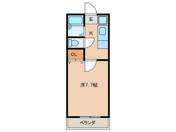 バンベール宮田の物件間取画像